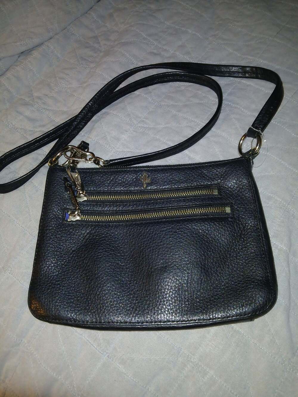 Cole Haan Black Leather Crossbody Bag